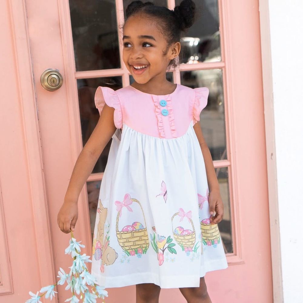 Eleanor Rose Gigi Bunny Print Easter Dress